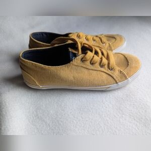 Women's Sperry Lounge LTT Corduroy Yellow Sneakers Casual Shoes Size 7